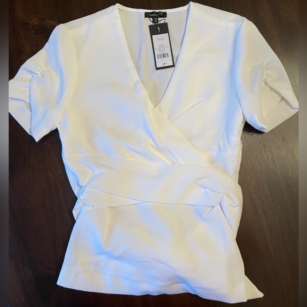 Dynamite V-neck top with wrap